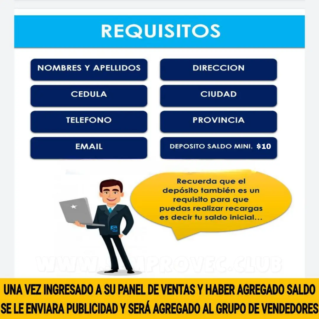 requisitos registro semprovec